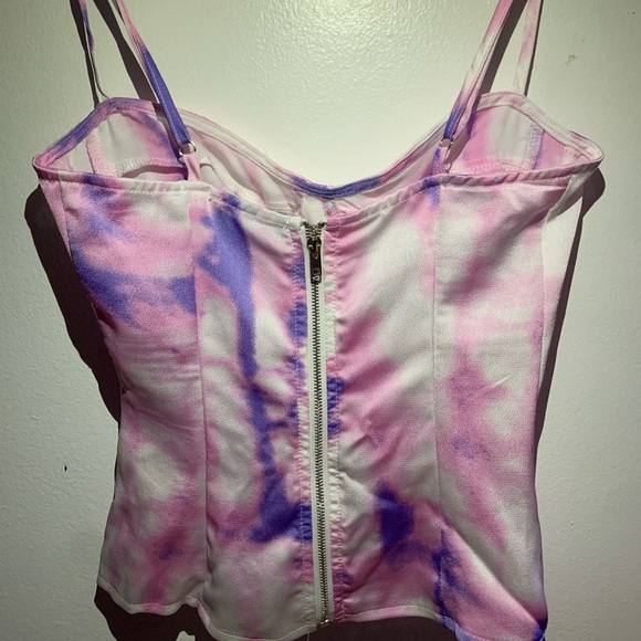 Pretty Little Thing  tie dye corset top - Picture 2 of 3